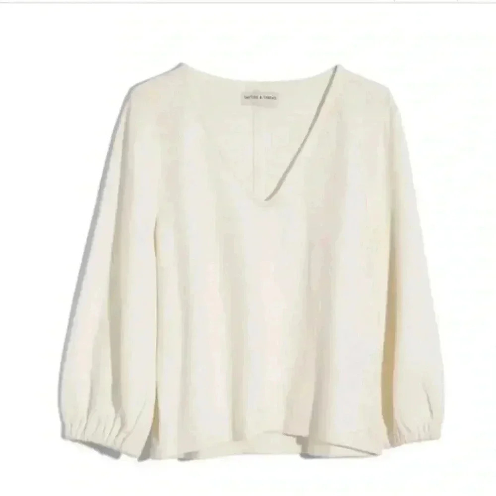 Madewell Full-Sleeve Texture Top Size Small